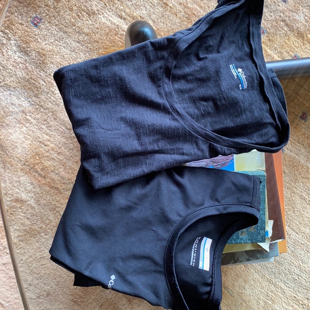 Columbia work out shirts.